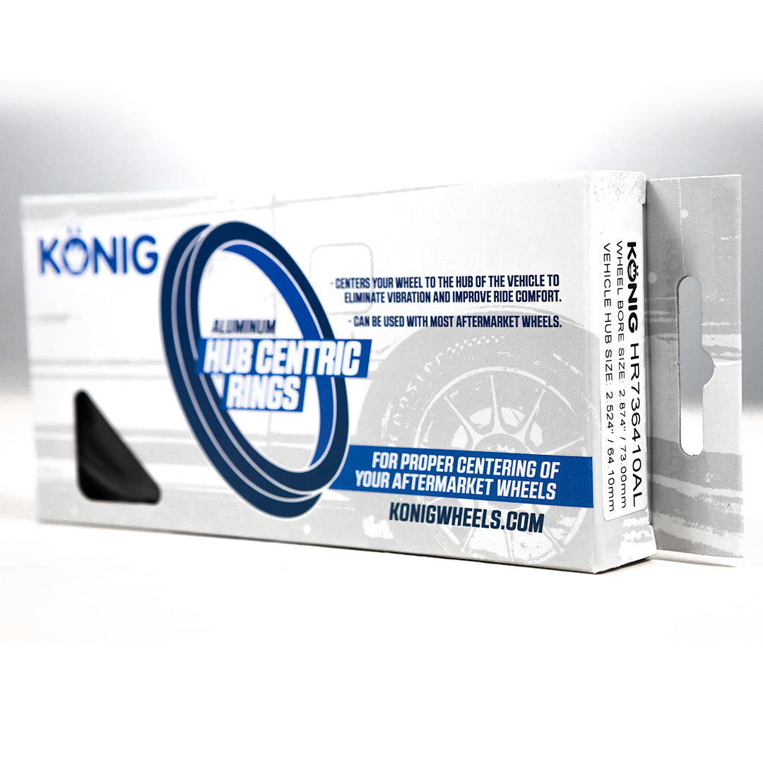 HUB RING ALUMINUM SET (4pcs) 73.1mm O.D. / 64.1mm Konig Wheels USA