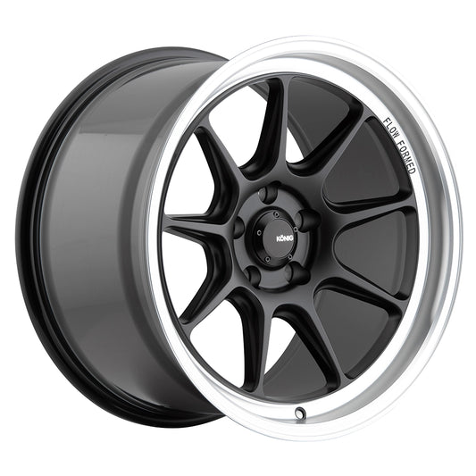 4X100 / 15x9 | et 35mm / MATTE BLACK / MATTE MACHINED LIP