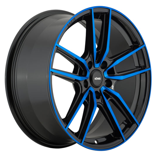5X100 / 17x8 | et 43mm / GLOSS BLACK W/ BLUE TINTED CLEARCOAT