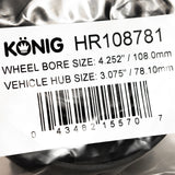 HUB RING SET (4pcs) - 108.1mm O.D. / 78.1mm