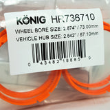 HUB RING SET (4pcs) - 73.1mm O.D. / 67.1mm